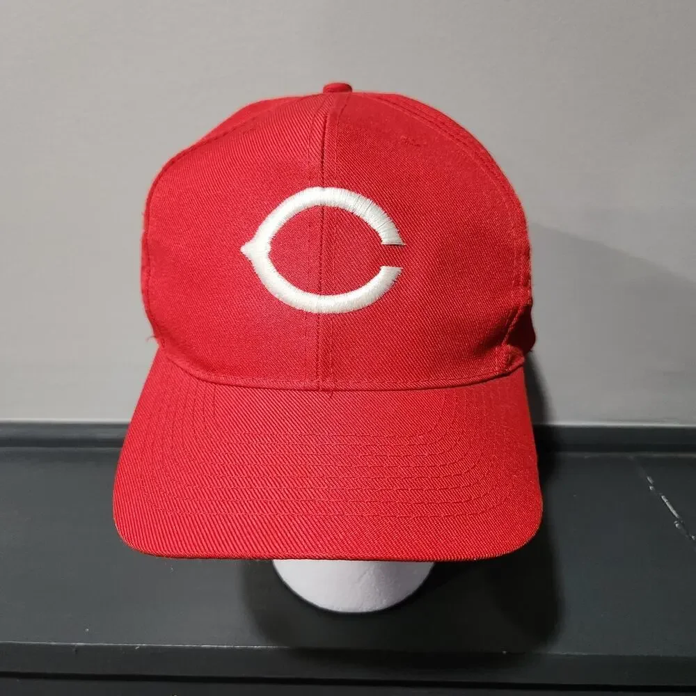 VTG 90s Cincinnati Reds American Needle MLB Baseball Snapback Hat Cap OSFA‎